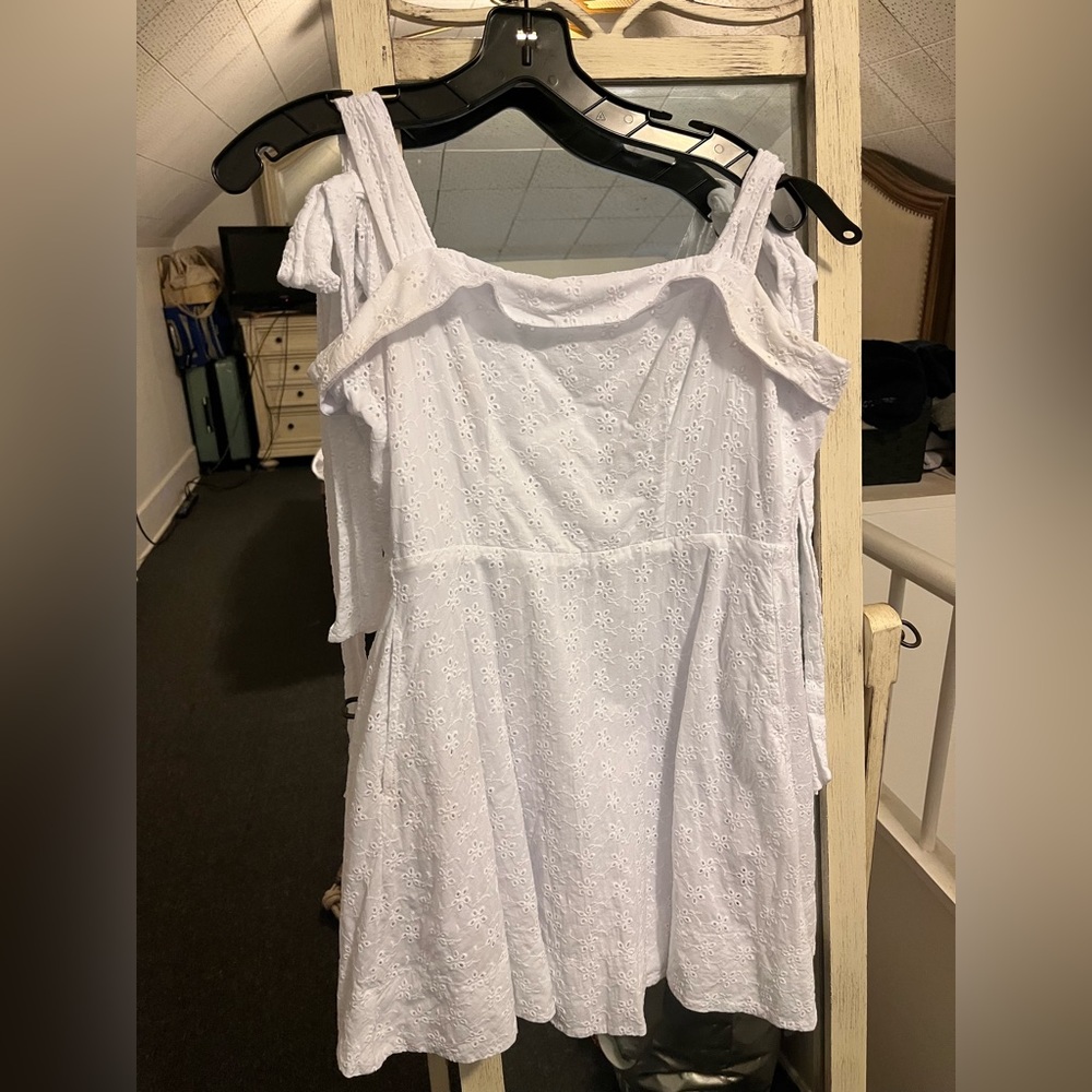White floral dress